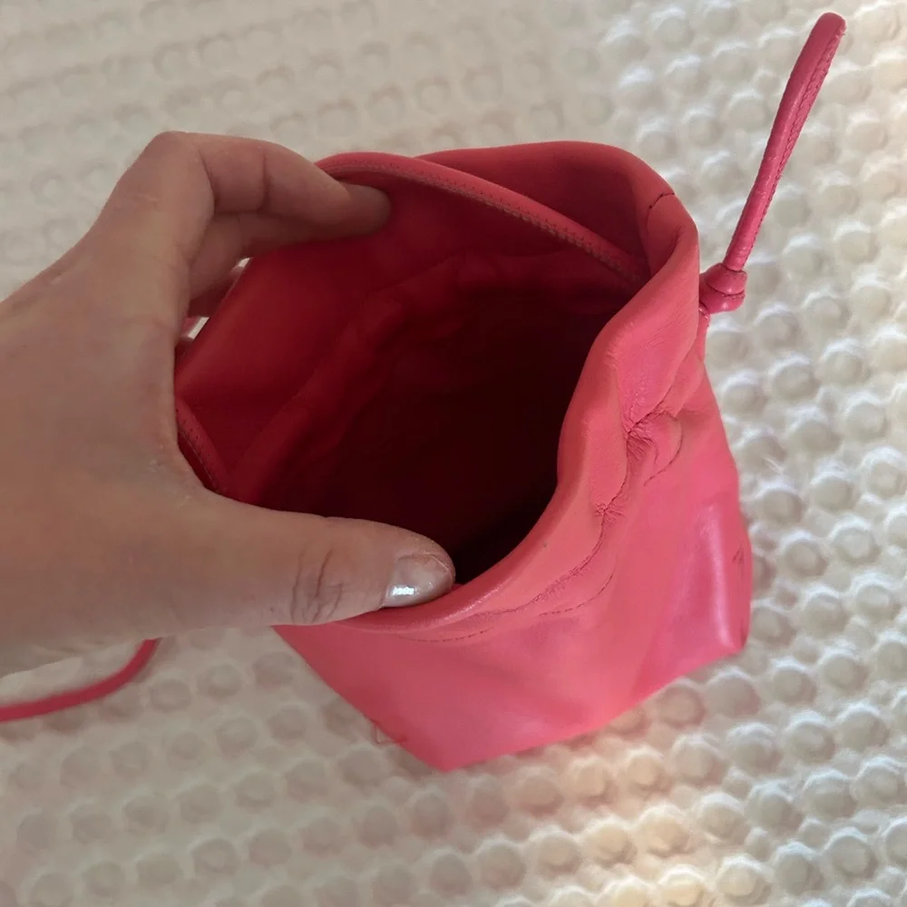 J. Crew Vibrant Pink Leather Mini Bag